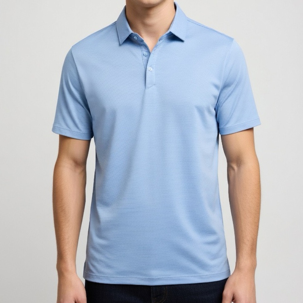 Modern Ambition Men's Light Blue Polo Shirt | Size M